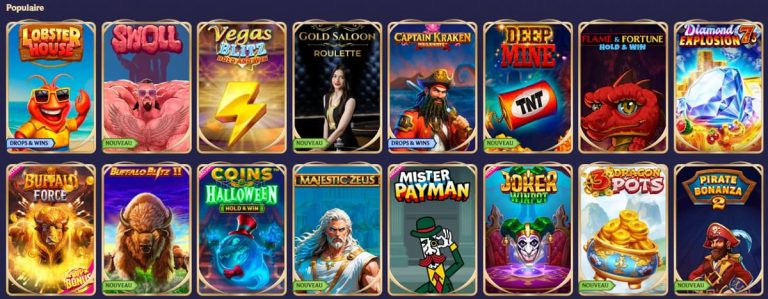 Divaspin Casino jeux