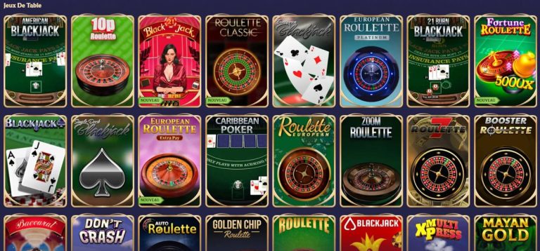 Divaspin Casino jeux table